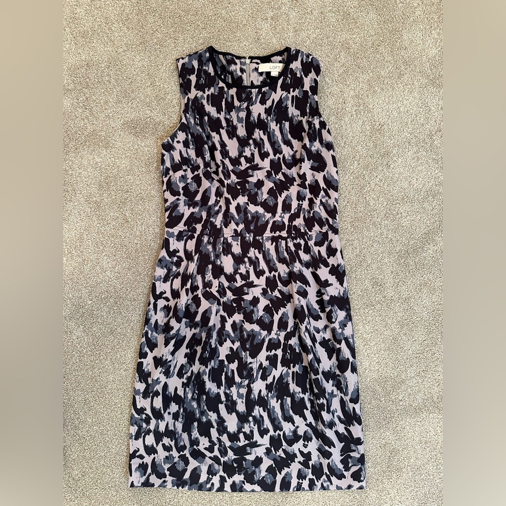 Abstract Leopard Dress